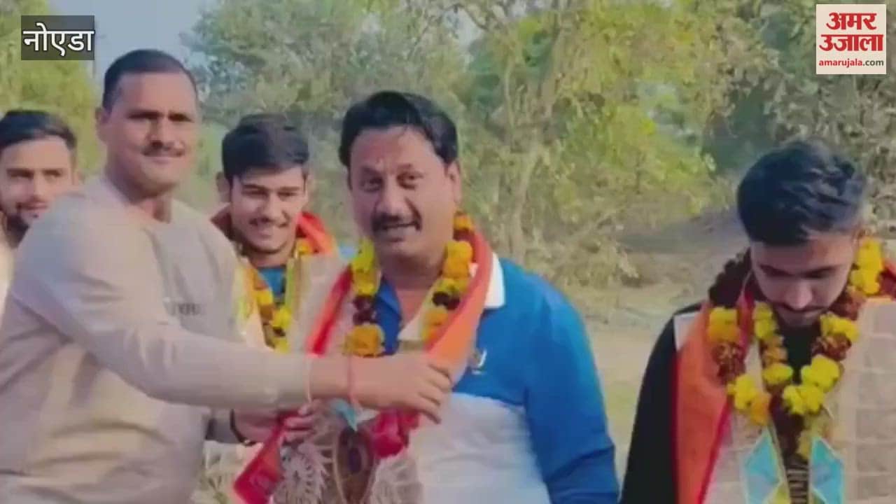 3 kabaddi players from Greater Noida district welcomed upon their arrival at academy