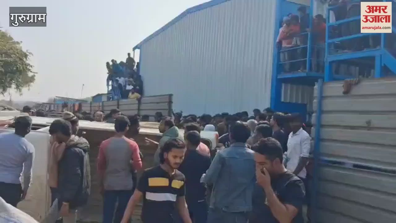 Gurugram Workers angered after body found near drain