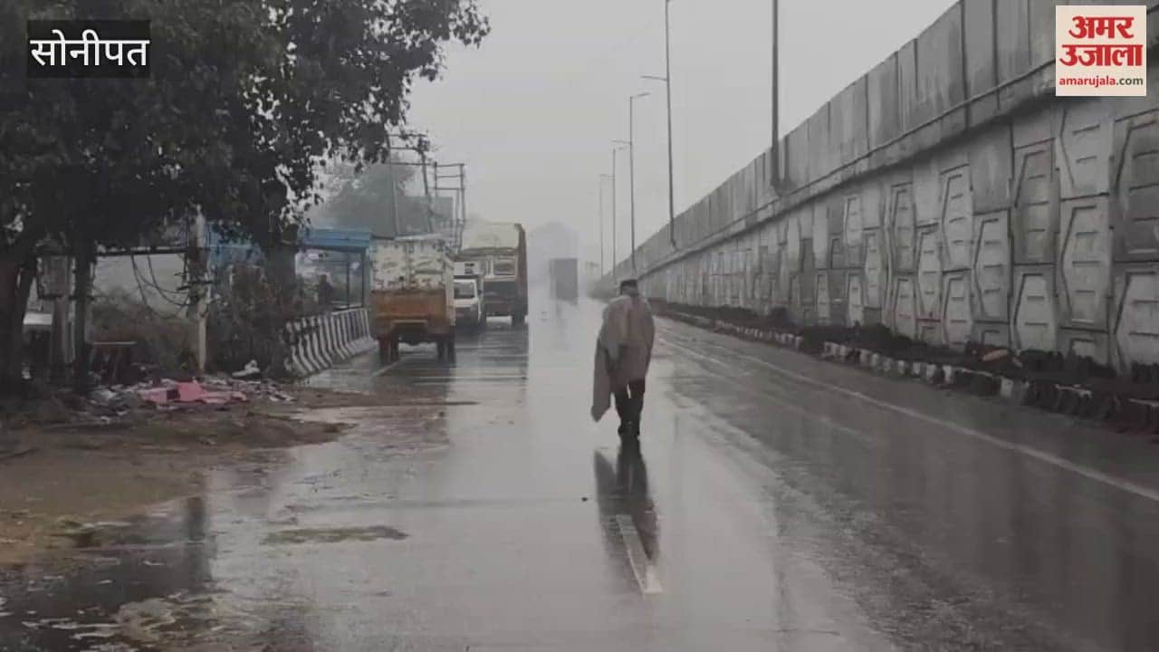 weather has changed in Sonipat, with light rain falling intermittently since early morning
