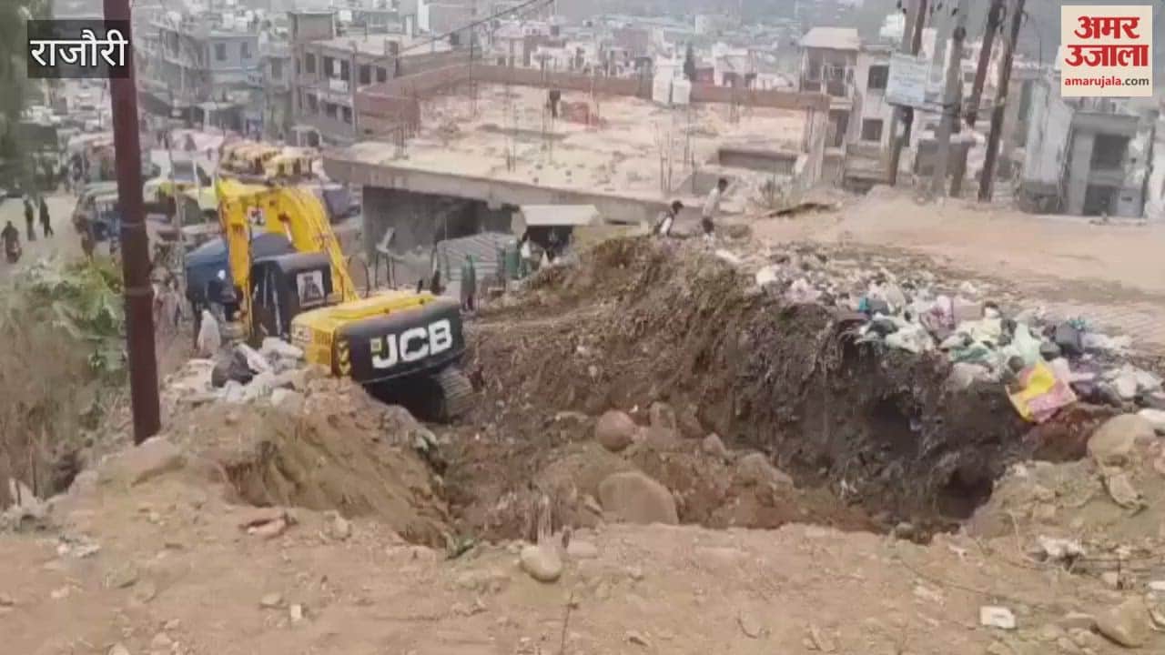 Local residents protest, demanding an alternative route in Khewara.