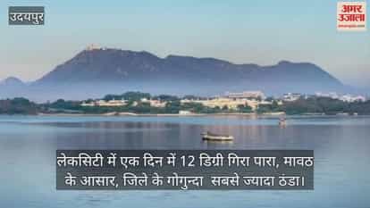 temperature dropped by 12 degrees in Udaipur with possibility of cold spell