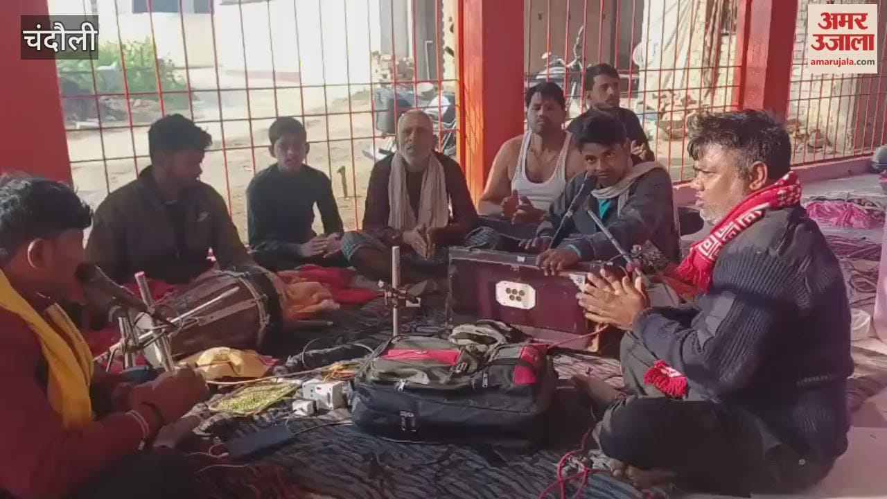 Jai Maa Kali echoed in Tanda Khurd continuous devotional singing created spiritual atmosphere