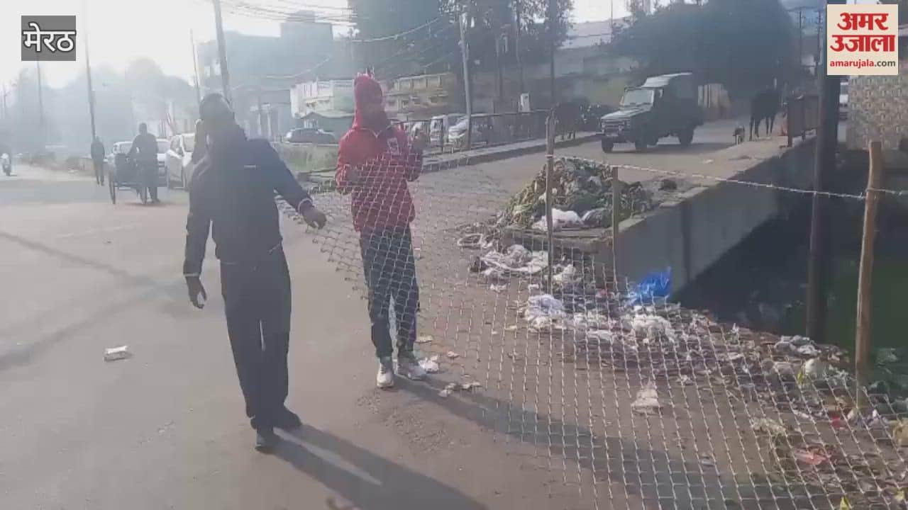 Meerut: Net installed on open drain near Abulen