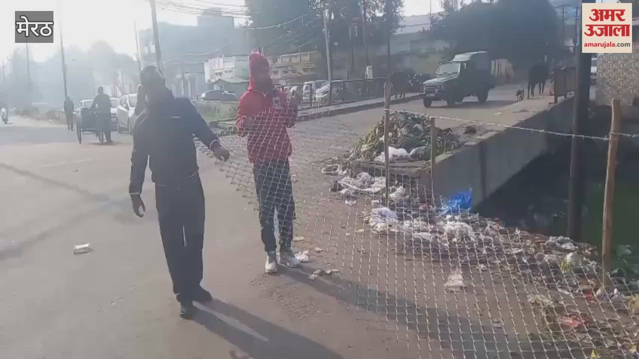 Meerut: Net installed on open drain near Abulen