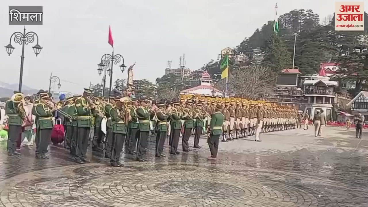 Shimla Parade contingents conducted a full dress rehearsal at Ridge Maidan