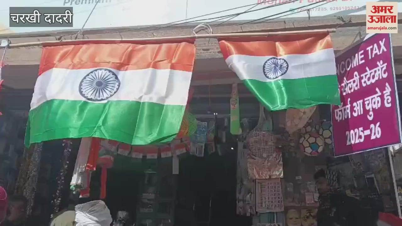 Stalls set up in the markets for Republic Day