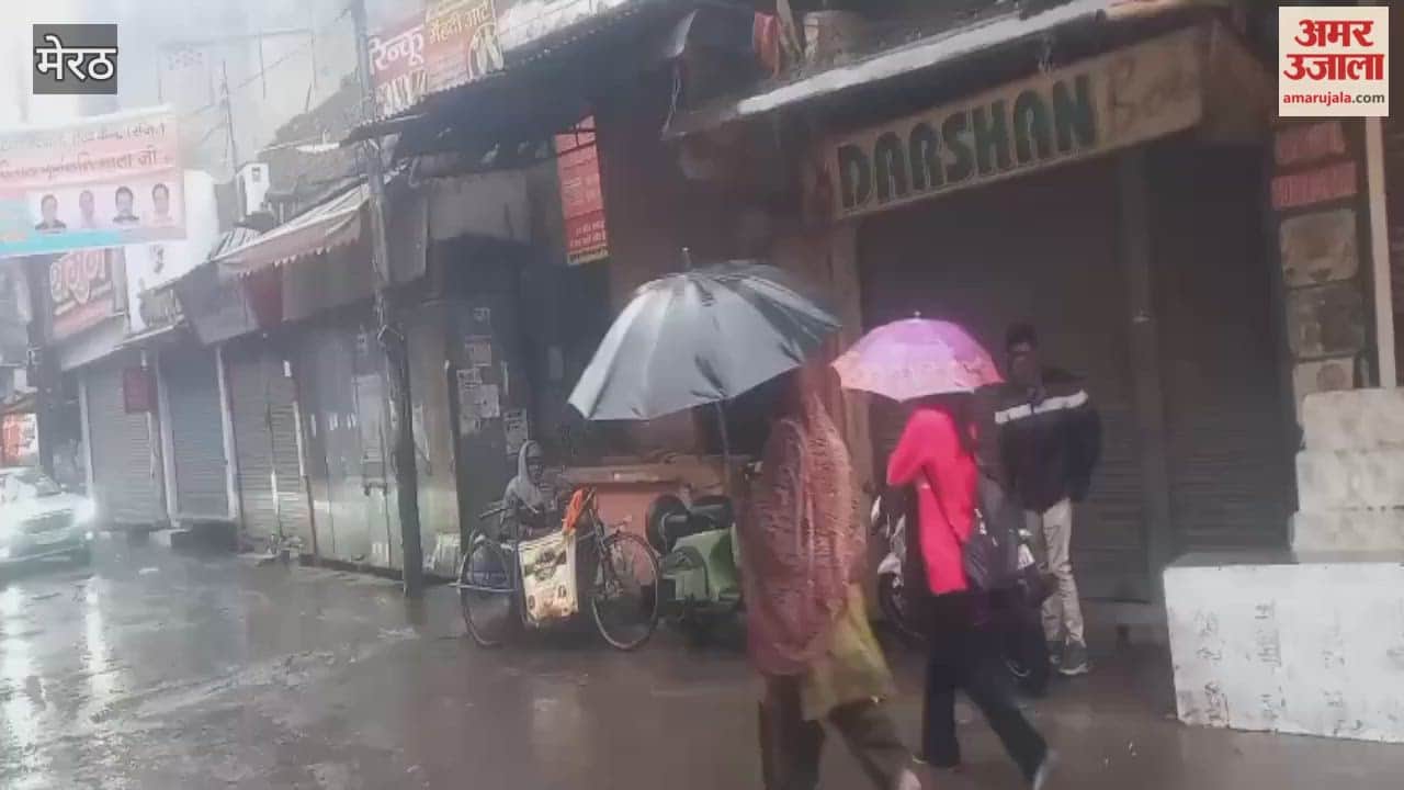 Meerut: Markets heard due to rain