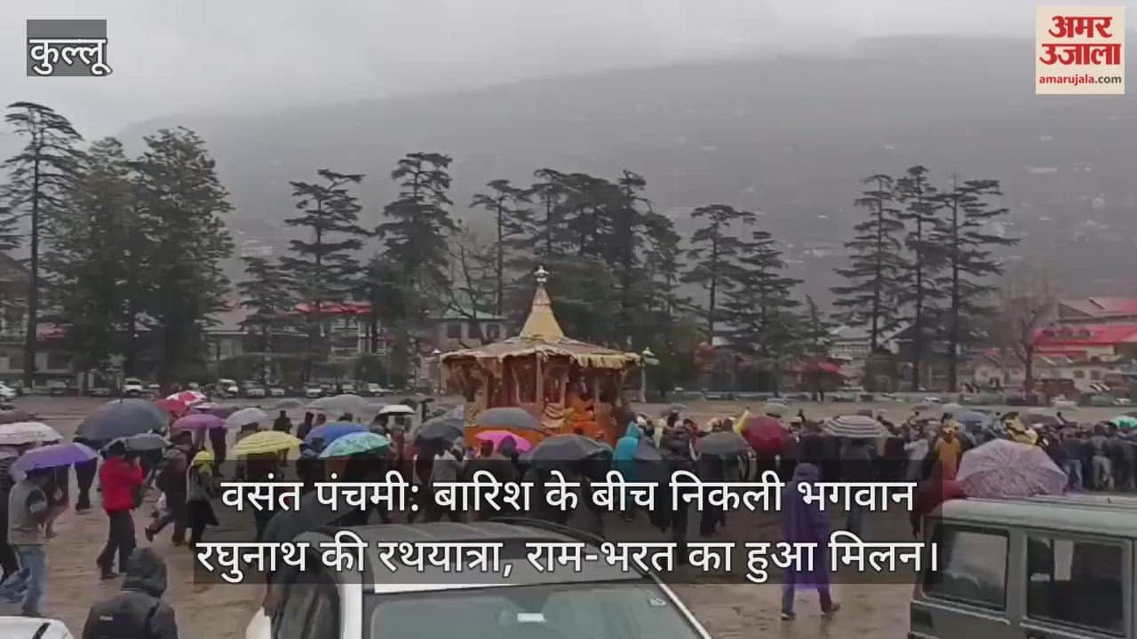 Vasant Panchami: Lord Raghunath's chariot procession took place amidst the rain, and Rama and Bharata were reunited.