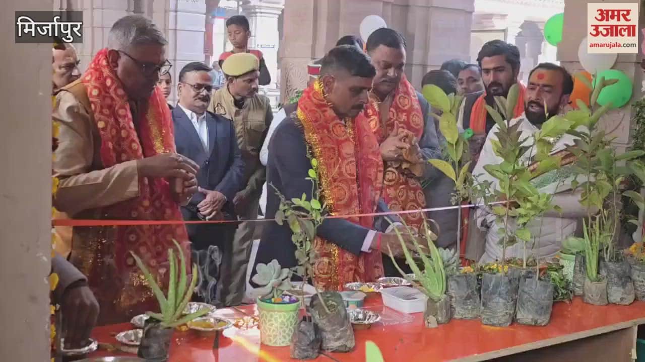 Distribution of plants as prasad in Vindhyachal