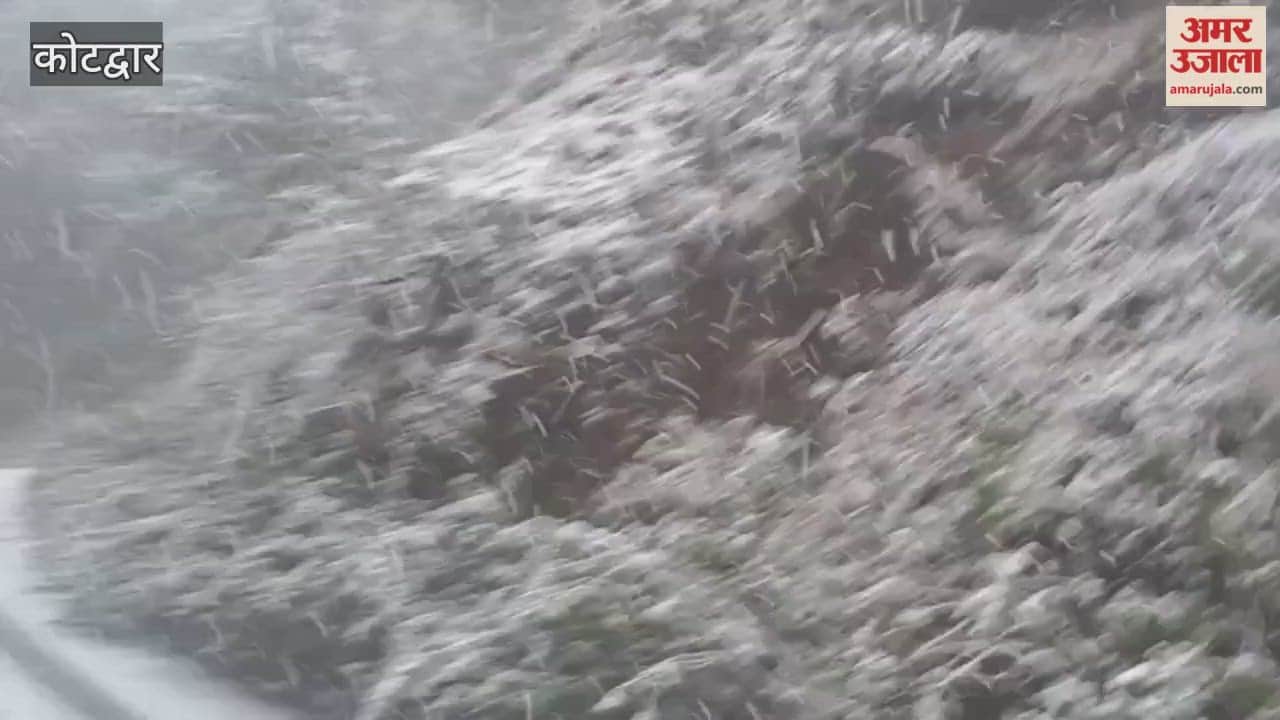 Kotdwar Snowfall: Snowfall occurred in Dhumakot and Lansdowne, bringing smiles to people's faces