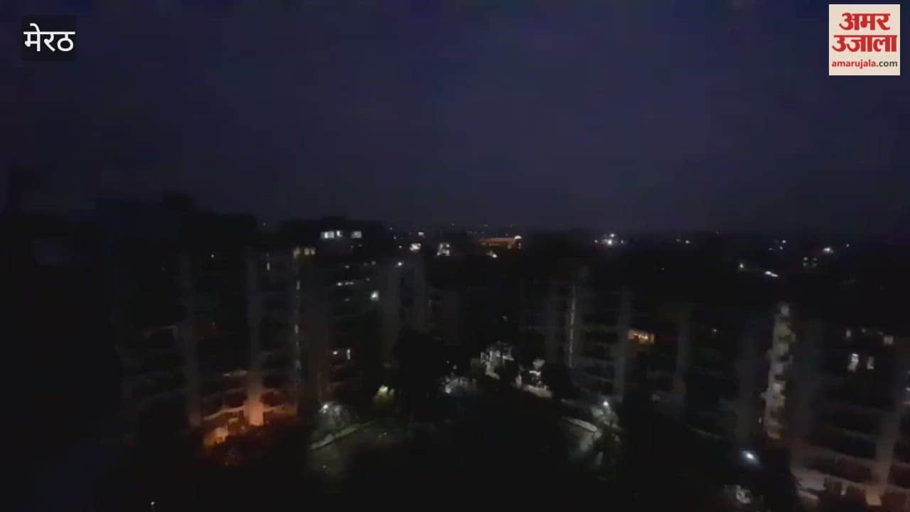 Meerut: The citys appearance changed during the blackout, with the lights plunged into darkness