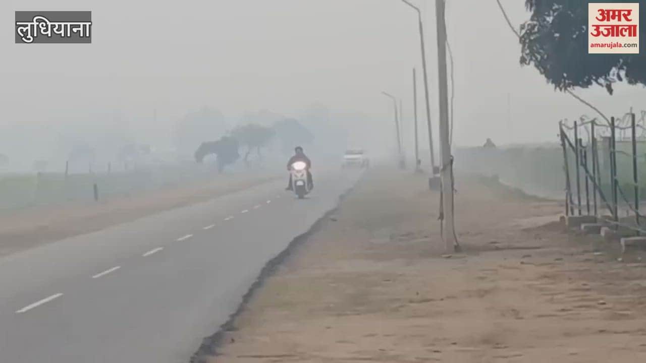 After light rain in Ludhiana, the fog intensified.