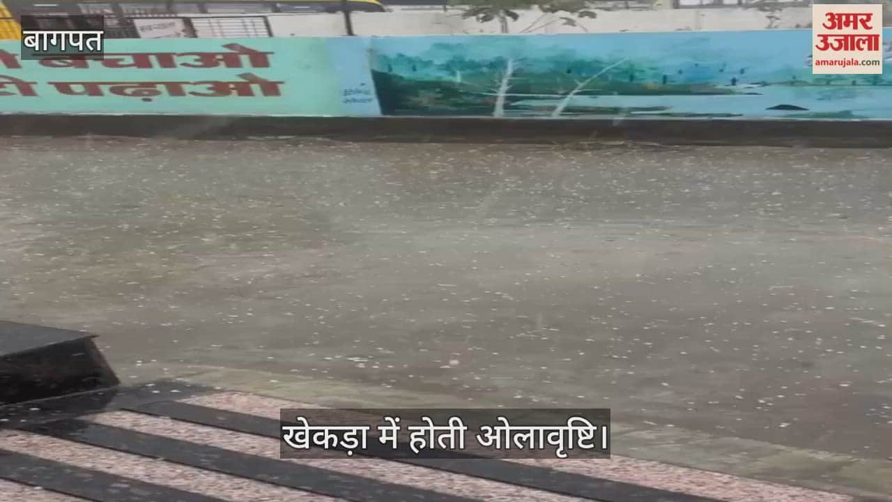 Rain and hailstorm in Baghpat