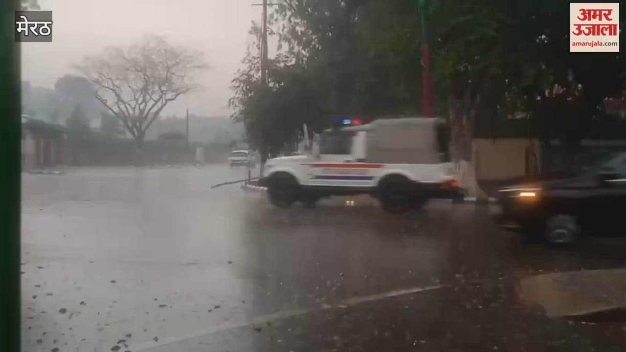 Meerut: Weather cooled due to heavy rain