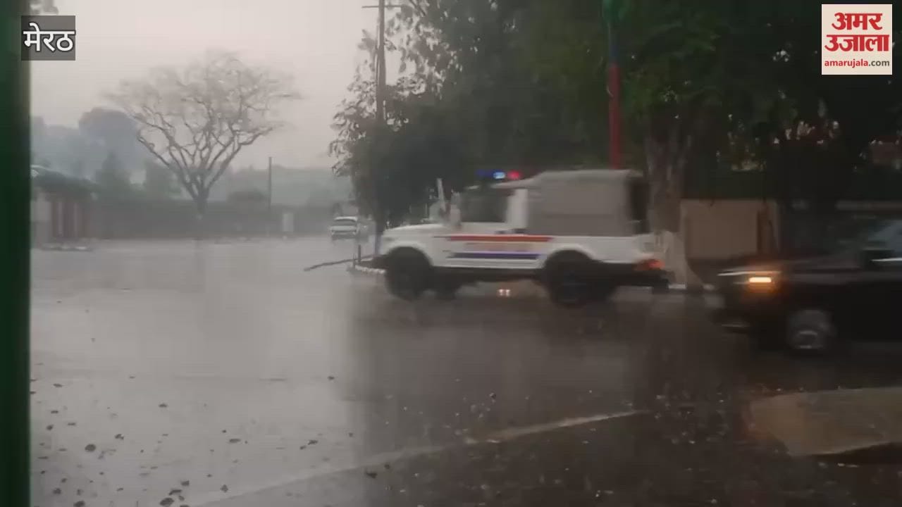 Meerut: Weather cooled due to heavy rain