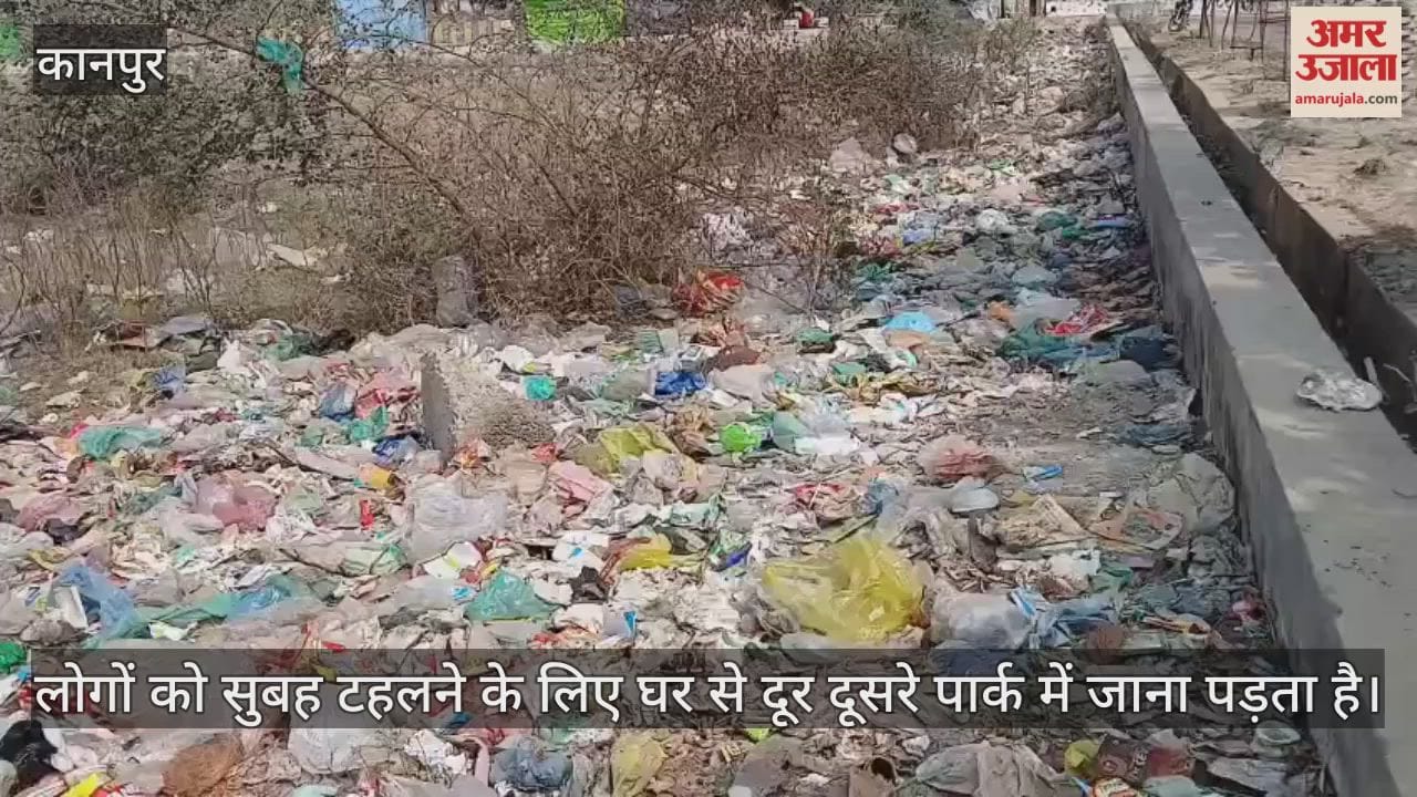 कानपुर: हिमगिरि अपार्टमेंट स्थित पार्क में उगी झाड़ियां, चारों ओर फैली गंदगी…लोग बोले- स्थिति खराब है
