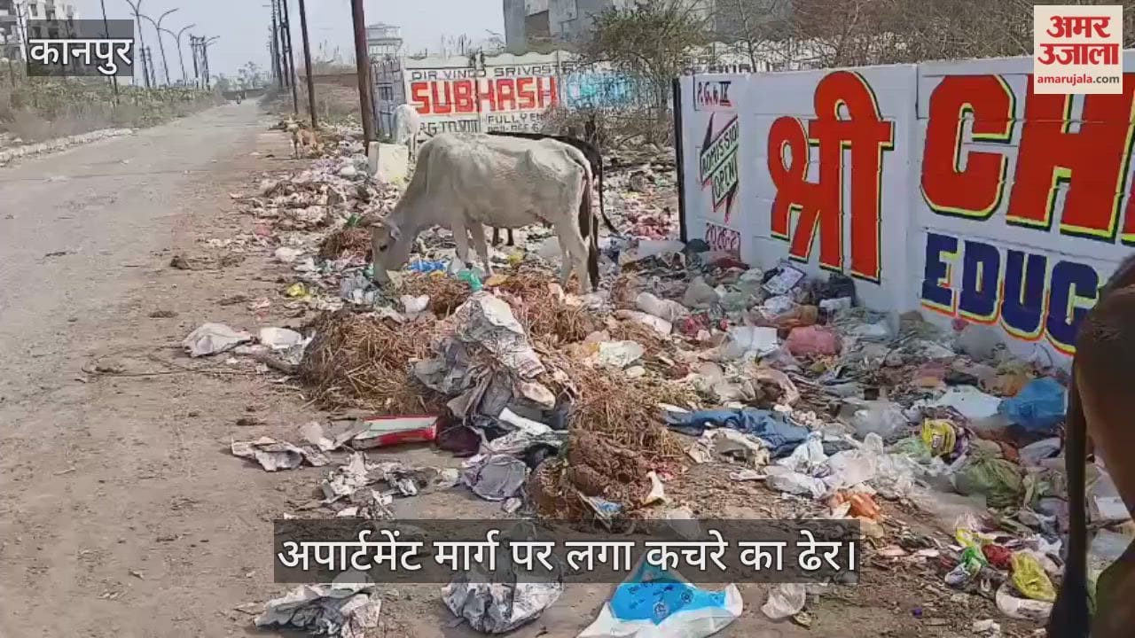 कानपुर: शताब्दी नगर की मुख्य सड़क बनी कूड़ाघर, केडीए अपार्टमेंट के निवासी परेशान