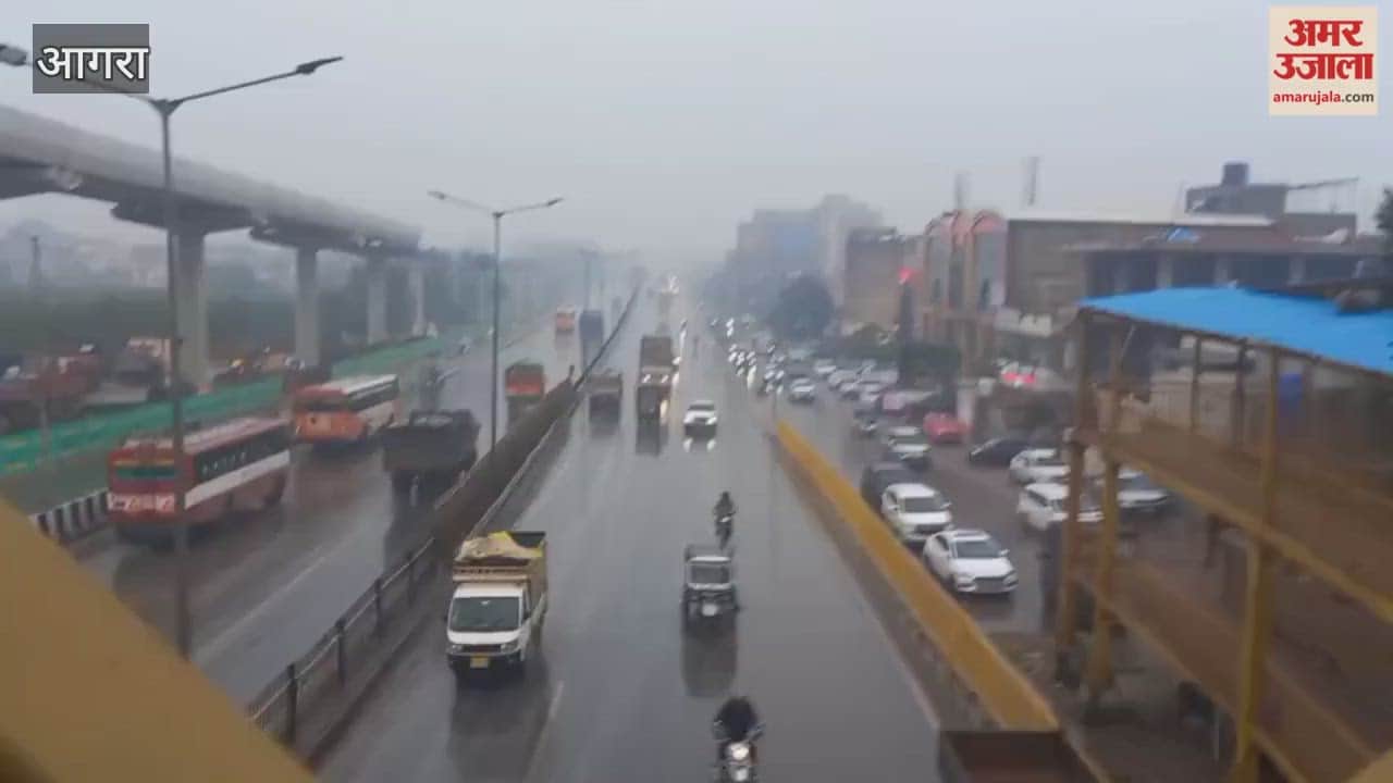 Roads drenched due to heavy rain melting increases again in Agra