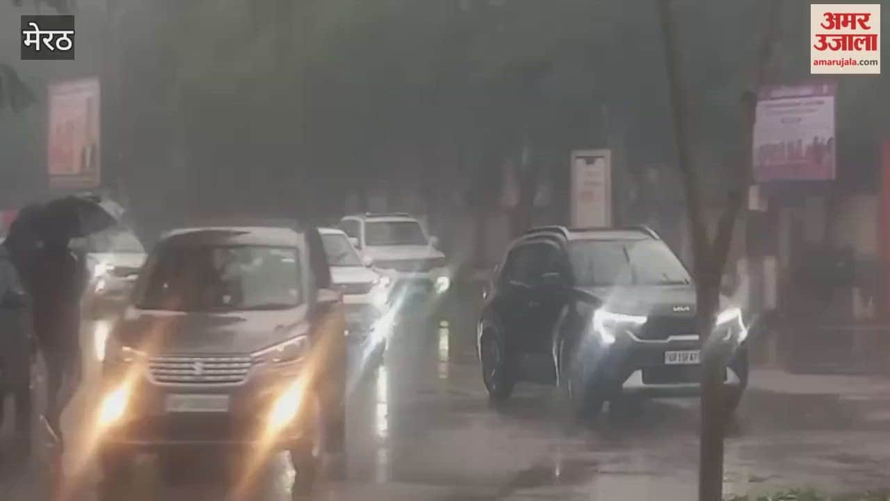 Meerut: Weather cools down due to heavy rain