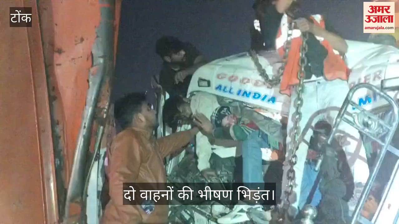 tonk news road accident in bans river