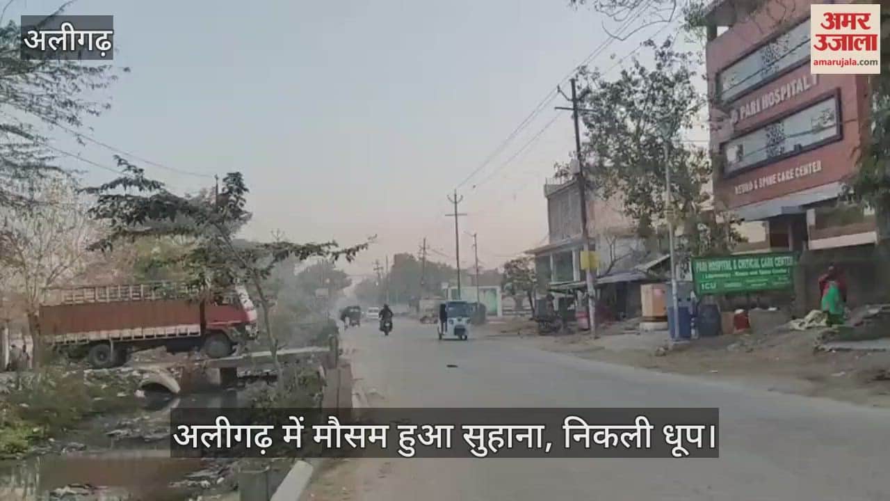अलीगढ़ में मौसम हुआ सुहाना, निकली धूप