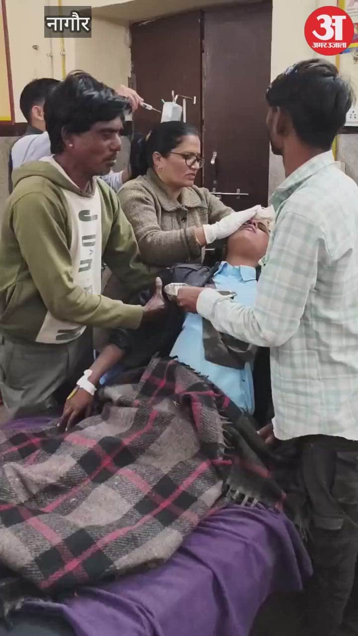 Road accident in Didwana, 44 out of 50 students travelling in pickup injured