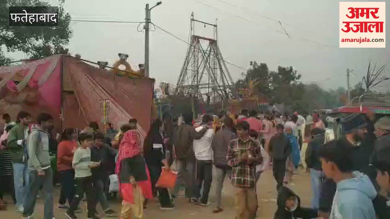 fair was held at Baba Ramdev temple in Bhodia Kheda, Fatehabad, attracting a large crowd of devotees