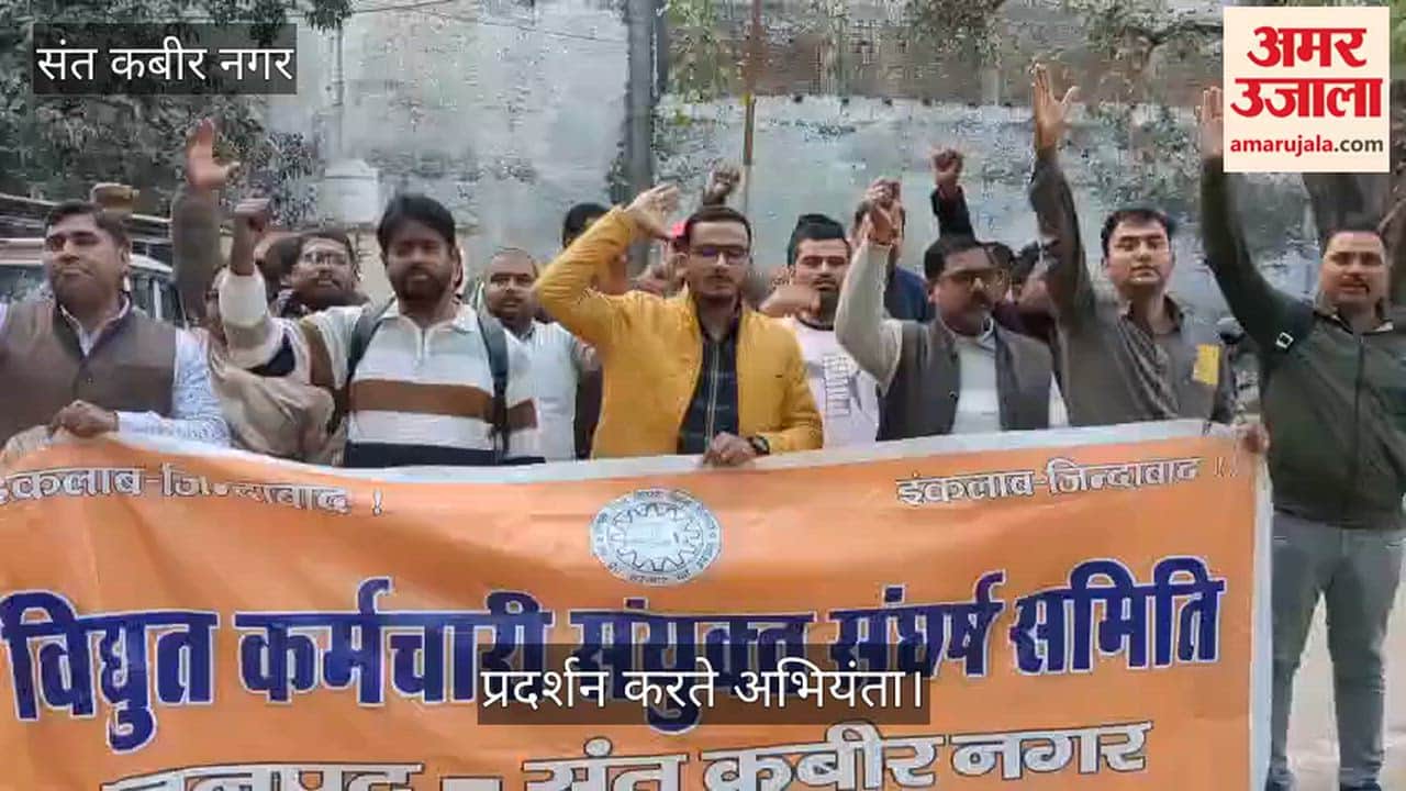 Electricity workers staged a sit-in protest against privatisation.