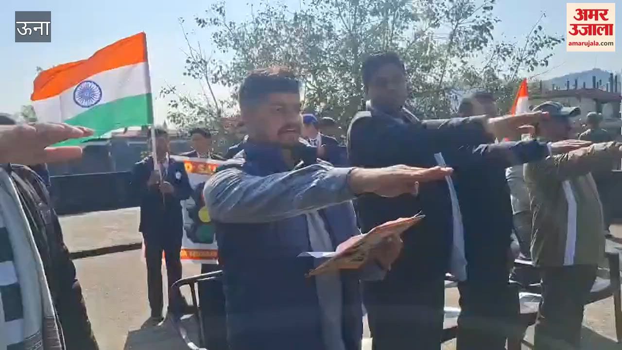 Una Voter awareness march held in Bangana, young people step forward for democracy
