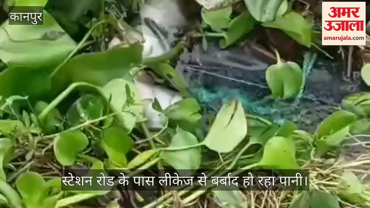 कानपुर: कबरई रोड पर फटी पाइपलाइन, चार दिनों से सप्लाई ठप, ग्रामीणों का फूटा गुस्सा