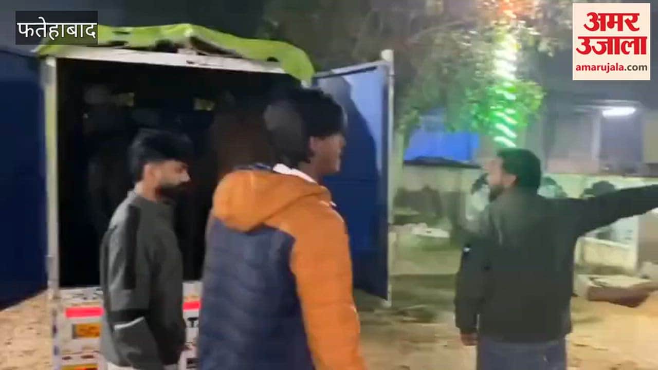 In Tohana, Fatehabad, a cow protection team intercepted a truck carrying cattle for slaughter, and one suspect was apprehended.