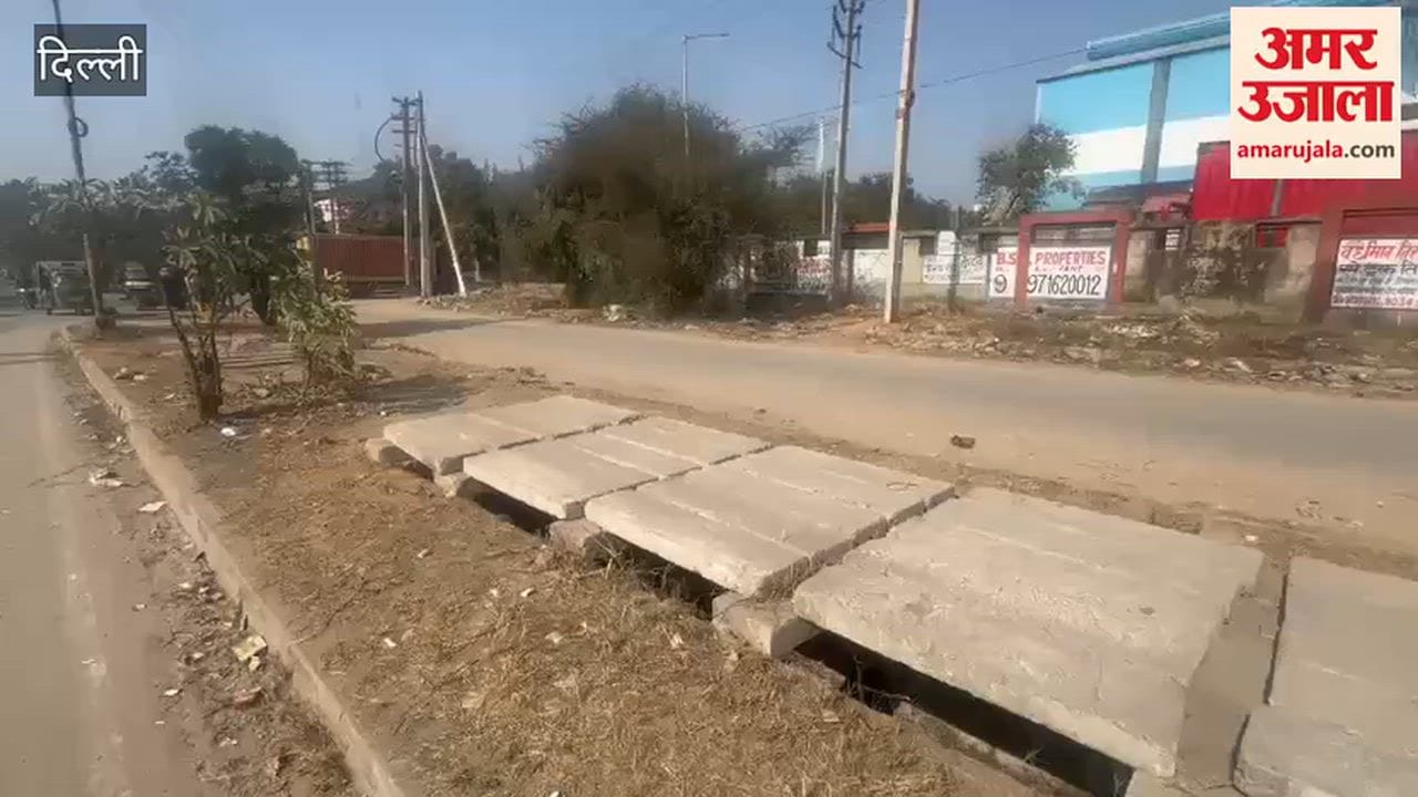 People troubled by dirt and garbage on footpath in IMT Manesar