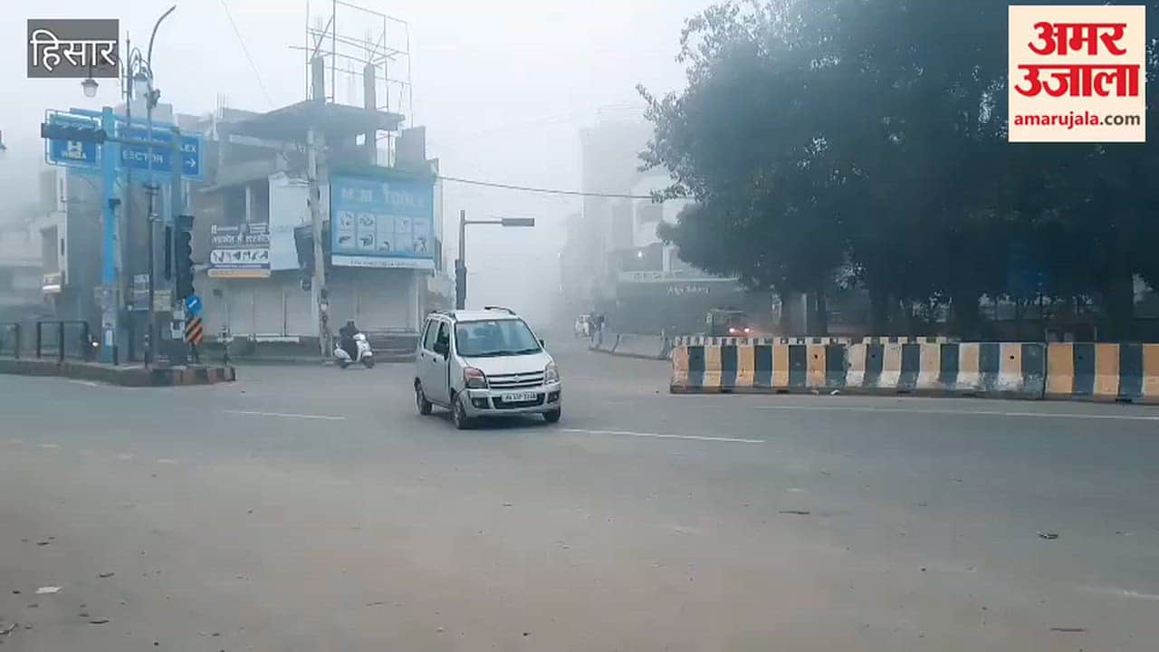Hisar is once again hit by dense fog.