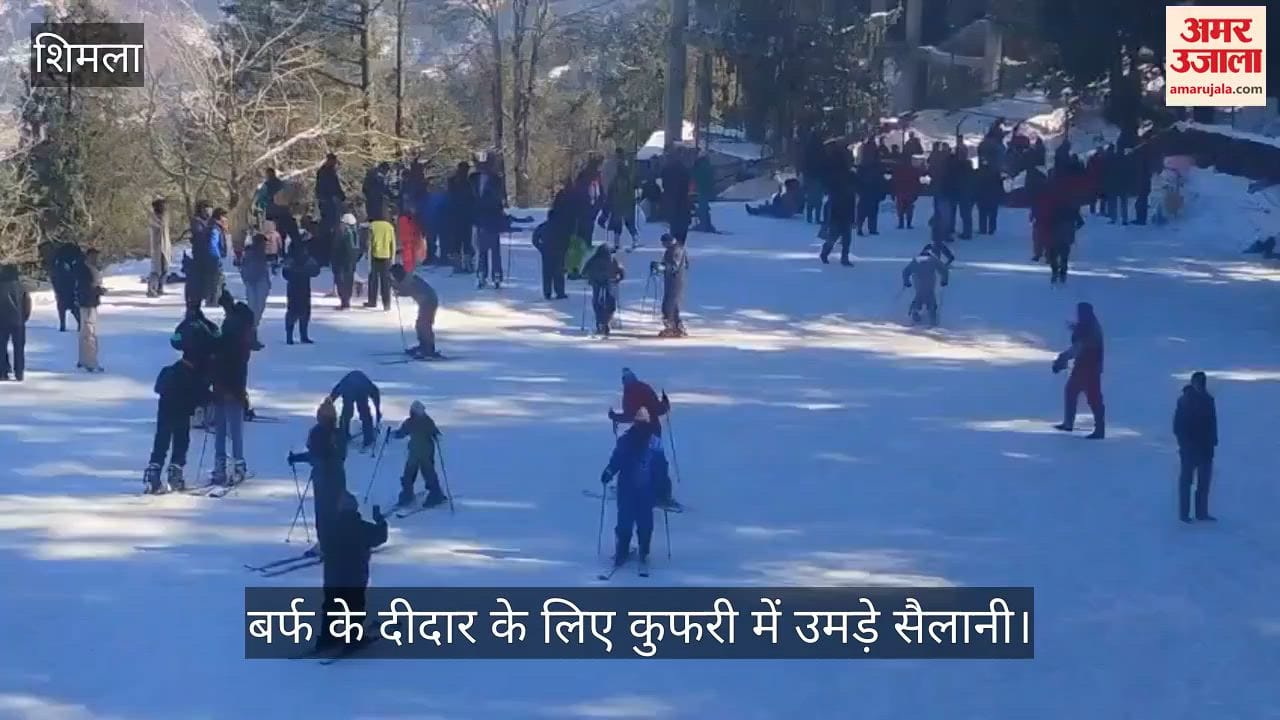 Tourists flocked to Kufri to see the snow, leading to increased traffic congestion and inconvenience.