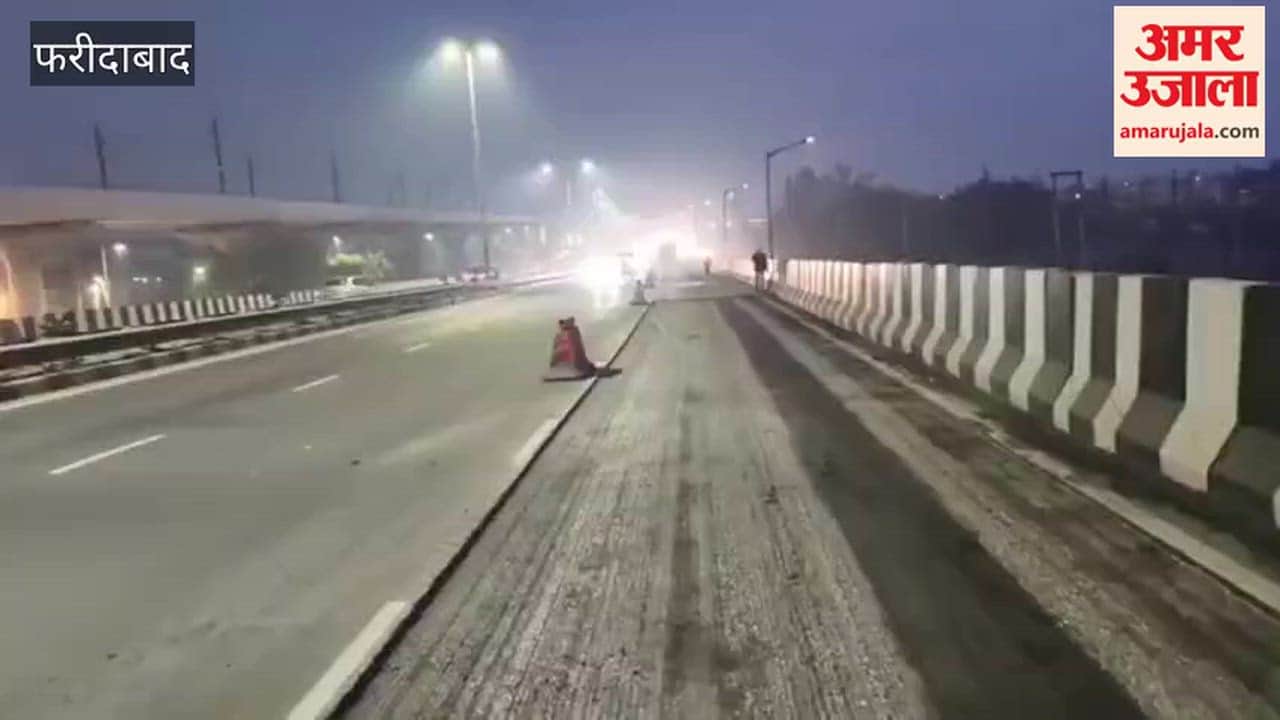 Repair work on Bata flyover continued until late at night due to crack