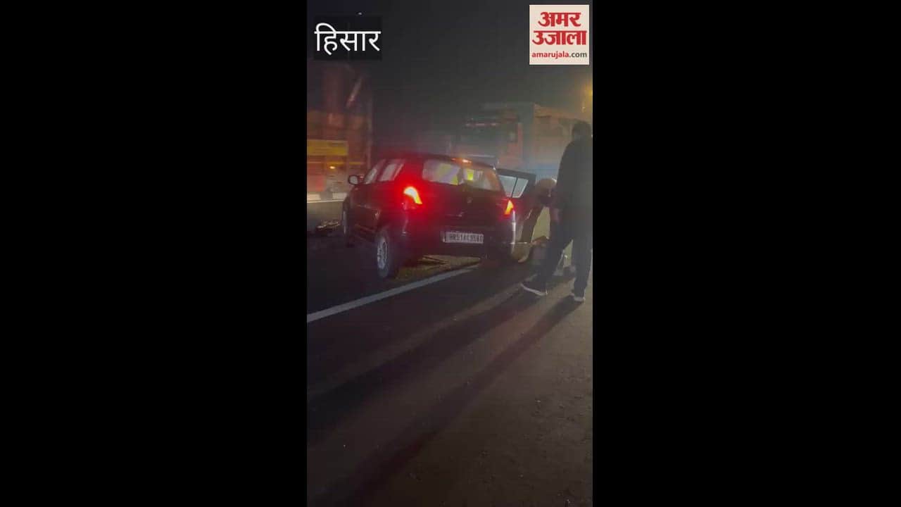 Tragic accident on NH-9 in Hisar: One dead, two seriously injured in collision between a Swift car and a truck