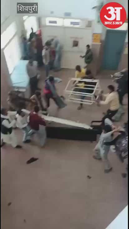 Stretchers and chairs were tossed about, police intervened and video of the scuffle at the hospital went viral