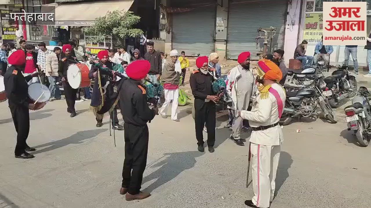 procession was taken out in Tohana, Fatehabad, on the occasion of Sant Ravidas Jayanti