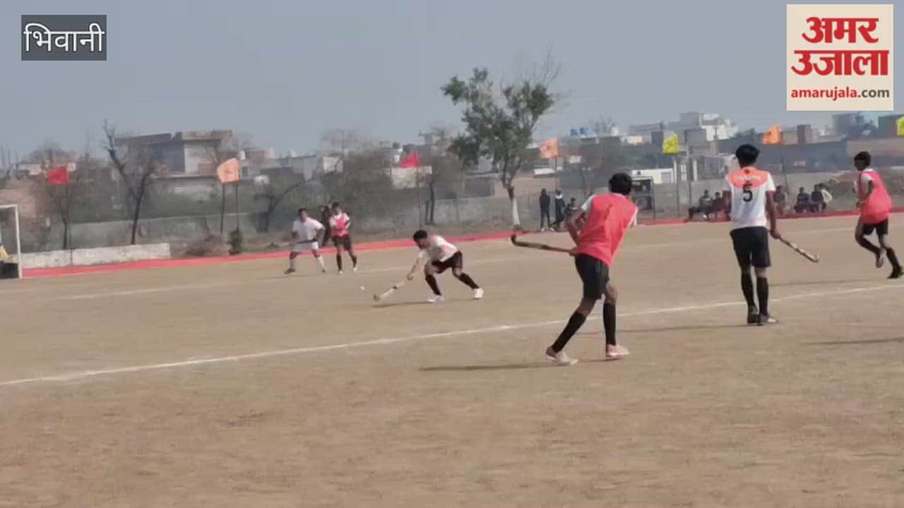 Rural hockey tournament matches in Bhiwani