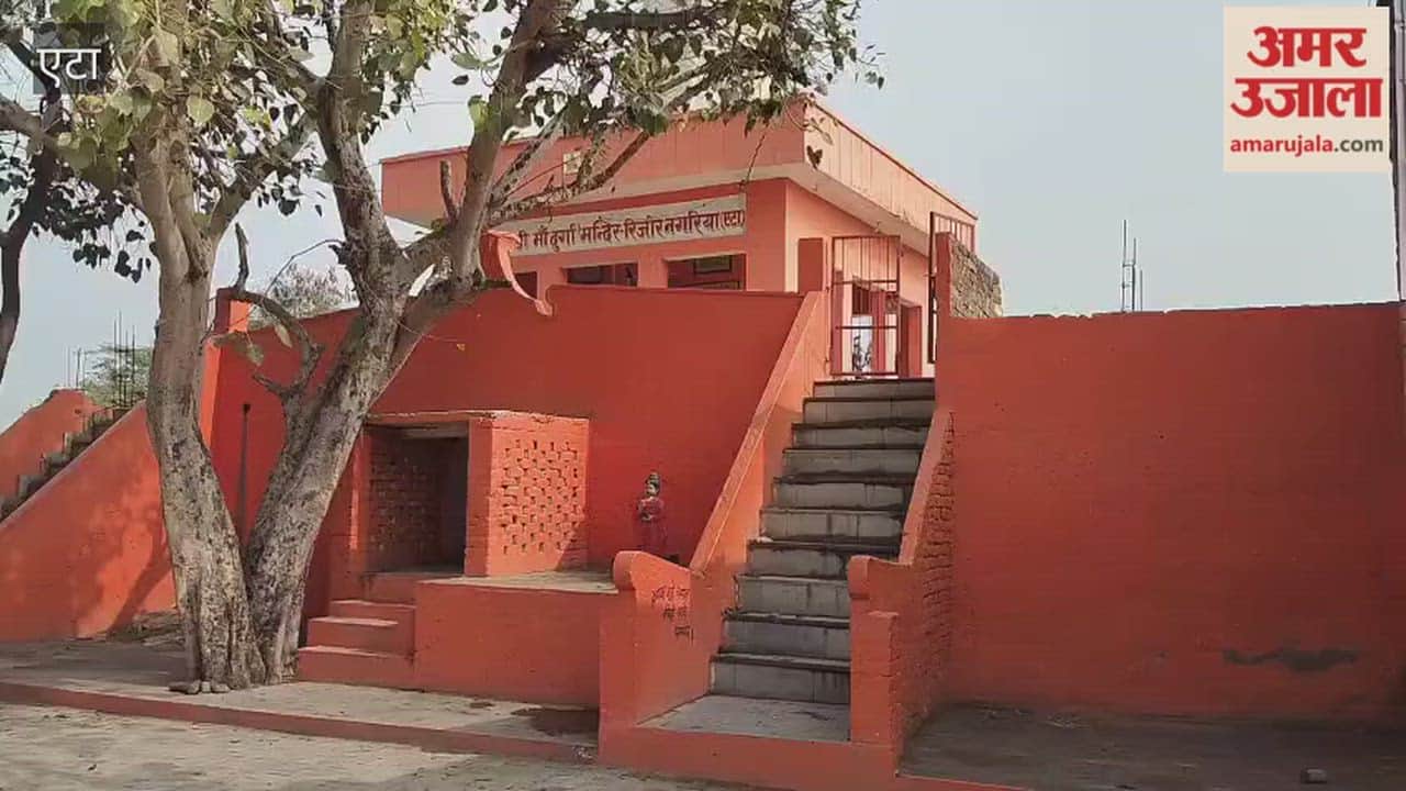 ancient idols unearthed during excavation in Etah have been placed in the village Chandi temple