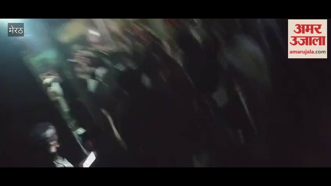 A speeding truck crashed into a shop in Harra town of Sardhana, injuring several people and causing panic.