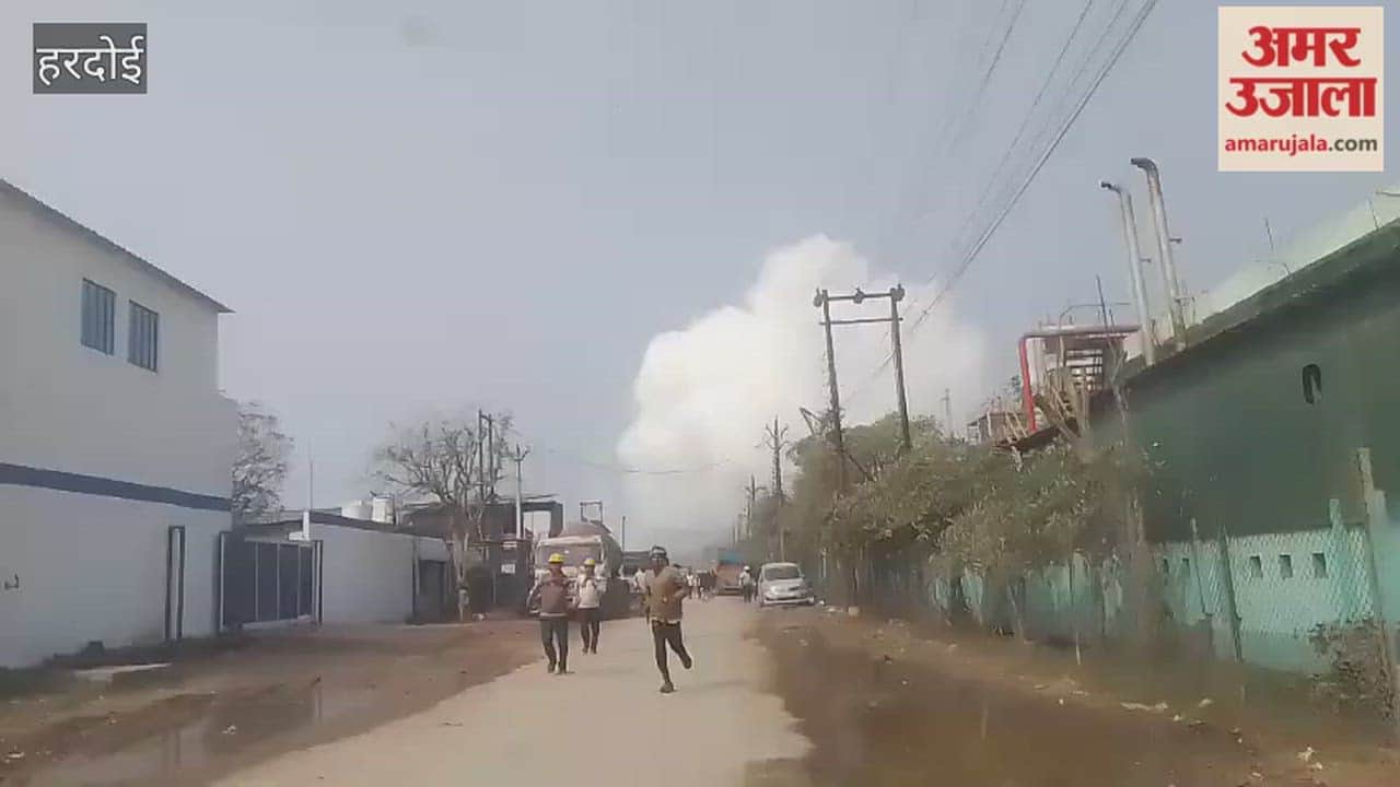 Panic Erupts as White Gas Cloud Rises from Factory