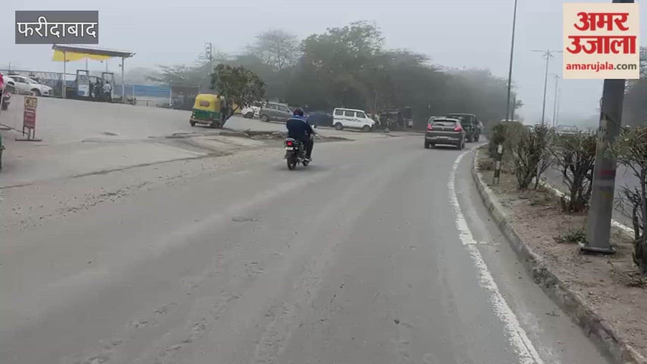 People faced difficulties in Faridabad due to fog