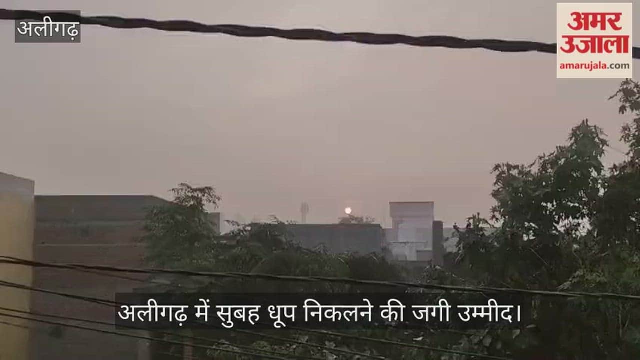 अलीगढ़ में सुबह धूप निकलने की जगी उम्मीद