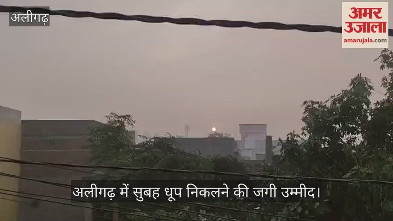 अलीगढ़ में सुबह धूप निकलने की जगी उम्मीद