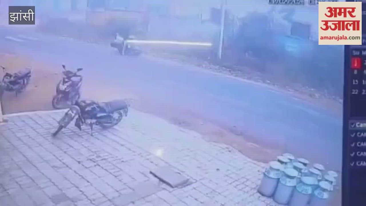 Jhansi: Brother-in-law and brother-in-law injured when tractor-trolley overturns while trying to save a dog, CCTV footage surfaces