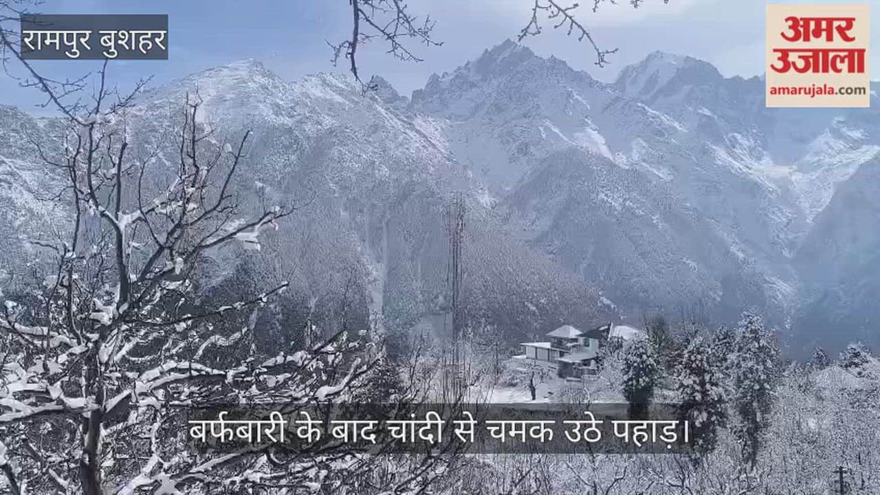 After the snowfall, the mountains shone like silver.