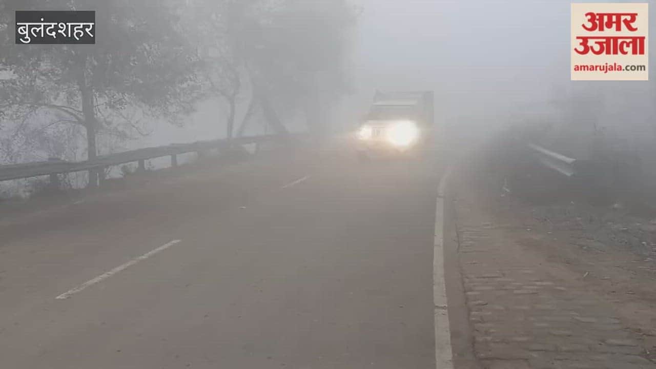 Very low visibility due to dense fog in Bulandshahr