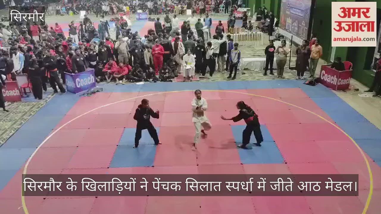 Players from Sirmaur won eight medals in the Pencak Silat competition.