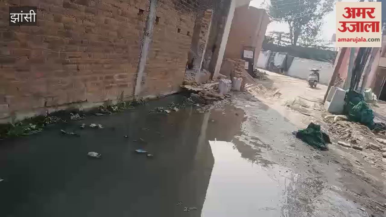 People are troubled due to the lack of drainage system in Pal Colony of Ward 21 of Jhansi Municipal Corporation.